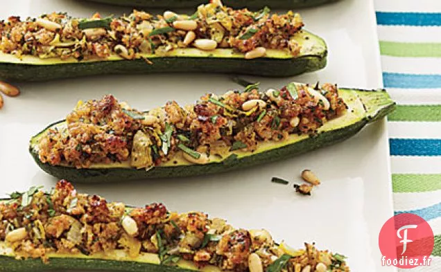 Courgettes Farcies à la Chapelure au Fromage