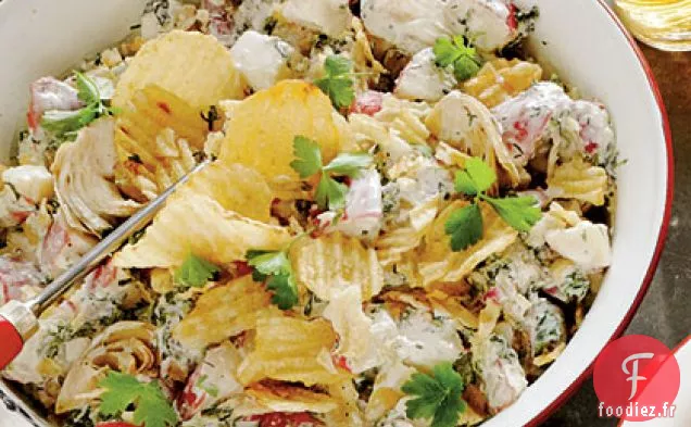 Salade de Pommes de Terre Trempette Épinards-Artichauts