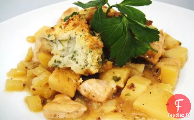 Cook the Book: Tarte au Poulet Citronnée avec Croûte de Biscuit au Persil