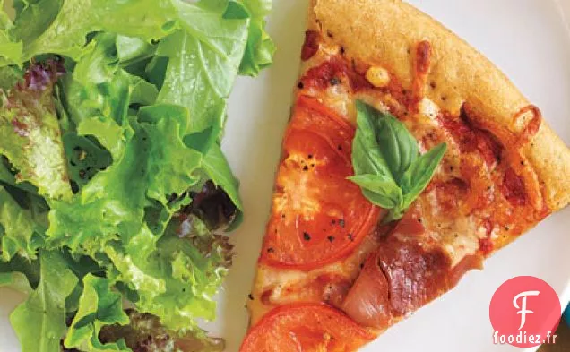 Pizza au Prosciutto, Tomates et Parmesan