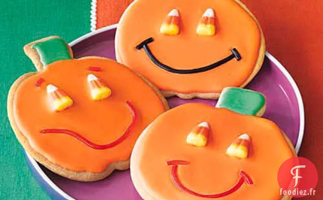 Biscuits au sucre Jack-o'-Lantern