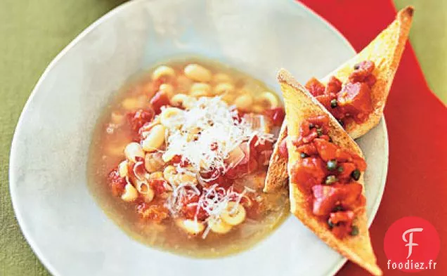 Pâtes Rapides et Fagioli Au Parmesan