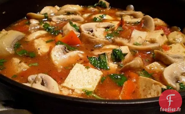 Sain et délicieux: Marsala au Tofu et aux Champignons