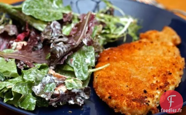 Dîner ce soir: Escalopes de Poulet avec Vinaigrette Crémeuse au Parmesan