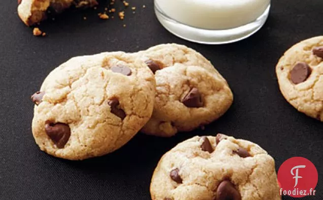 Biscuits aux Pépites De Chocolat Au Beurre Doré