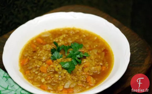 Mangez Pour Huit Dollars: Soupe Marocaine Aux Lentilles Rouges