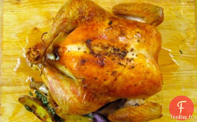 Souper du dimanche: Poulet Rôti au Citron avec Pommes de terre aux Herbes