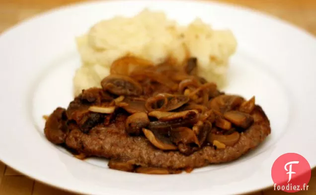 Dîner ce soir : Cube Steak à la Salisbury