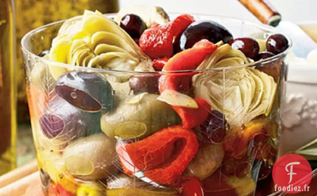 Poivrons Marinés, Artichauts et Olives