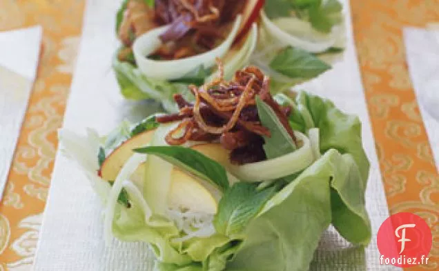 Salade Croustillante de Canard Râpé et de Nouilles
