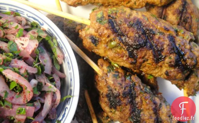 Cuisinez le Livre: Brochettes d'Agneau moulues aux Piments Forts Turcs