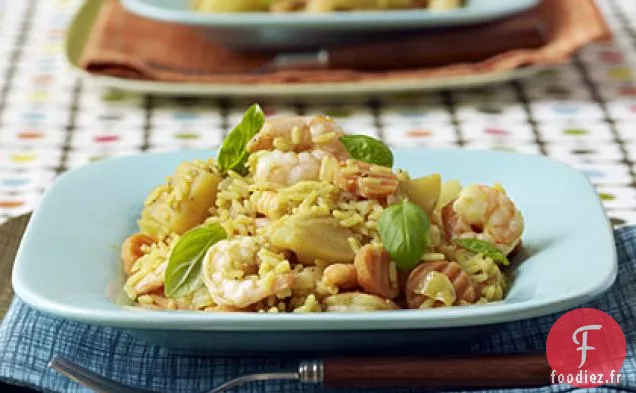 Riz au Curry aux Crevettes