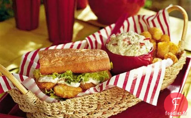 Po'boys de Poisson Piquant