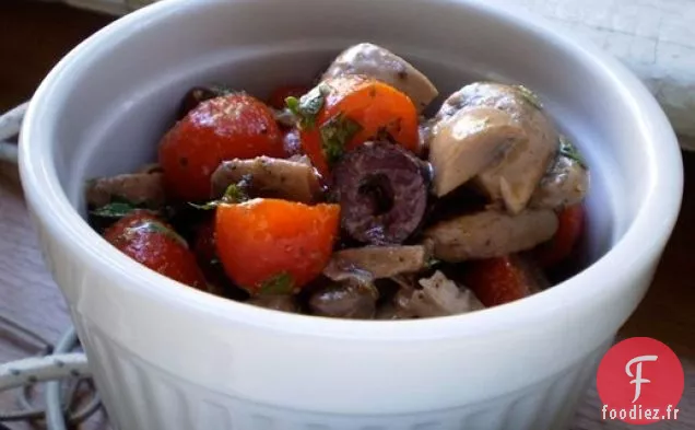 Sain et Délicieux: Salade de Champignons Marinés