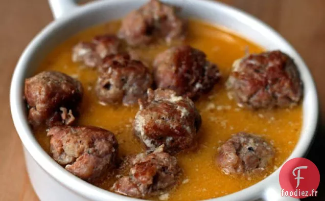 Dîner ce soir: Boulettes de viande à la Ricotta au Lait