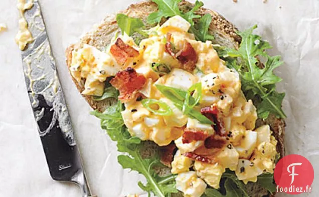 Sandwichs à la Salade d'œufs au Bacon et à la Sriracha