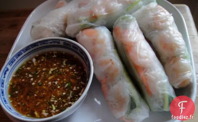 Cook the Book: Rouleaux d'été aux Crevettes et à la Menthe