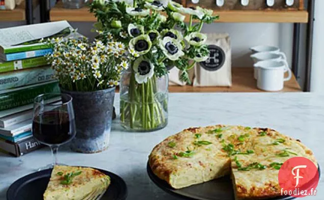 Frittata de Pommes de Terre et d'Échalotes au fromage Manchego