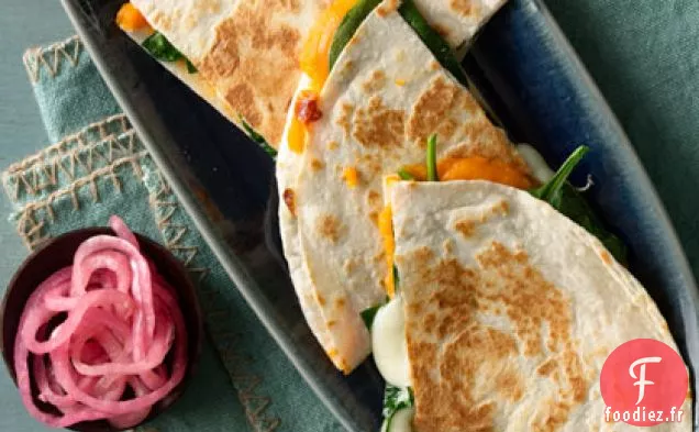 Quesadillas à la Patate Douce et aux Épinards