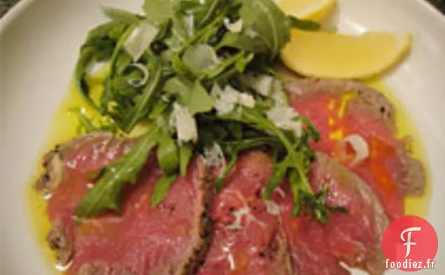 Livre de cuisine: Carpaccio de Filet de Bœuf au Thym