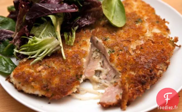 Dîner Ce soir: Escalope de Poulet Farcie Au Jambon, Fromage et Choucroute
