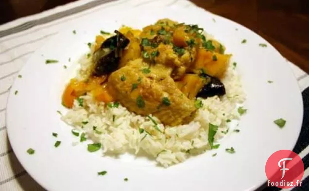 Dîner ce soir : Poulet Marocain aux Kumquats et Pruneaux