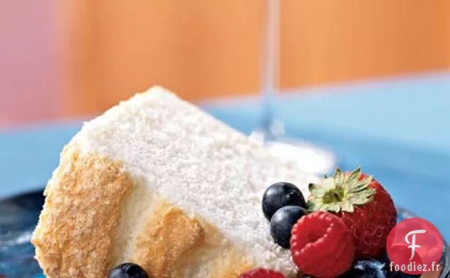 Gâteau de Nourriture d'Ange de Gousse de Vanille
