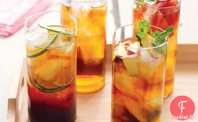 Thé Glacé à la Pastèque et au Basilic