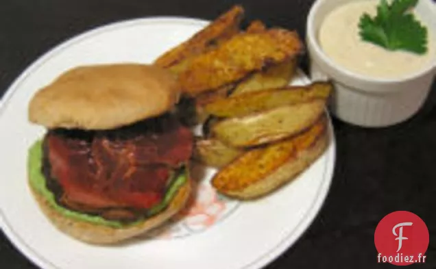 Meat Lite: Hamburgers Portobello avec Prosciutto croustillant et Mayo de Roquette