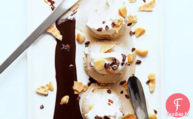 Sundaes à la Crème Glacée Fantasia Crunch au Café Et au Chocolat