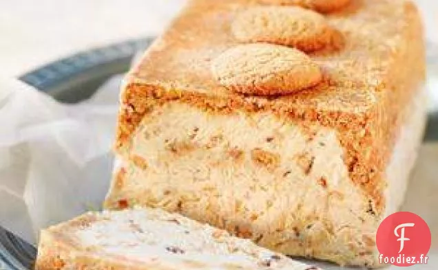 Pain de Crème Glacée Au Caramel Aux Amandes