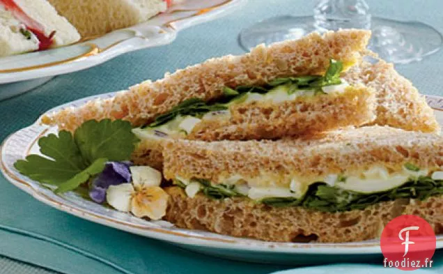 Sandwichs au Thé à la Salade d'Œufs