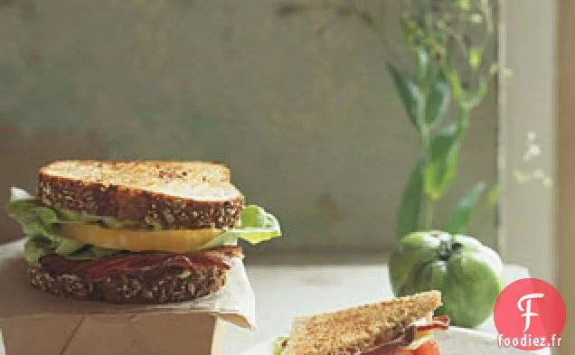 Blts d'Avocat sur Pain à l'Avoine grillé