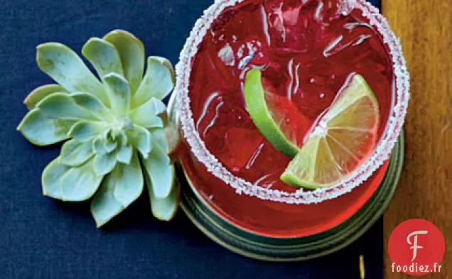 Margaritas à l'Hibiscus et à la Menthe