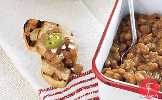 Crostini aux Fèves au Lard