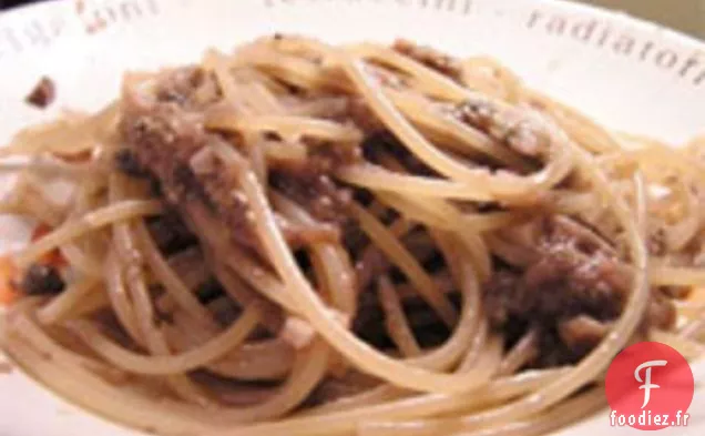 Dîner ce soir: Bucatini aux Aubergines