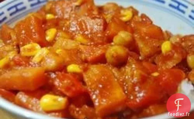 Curry de Pois Chiches Végétarien aux Navets