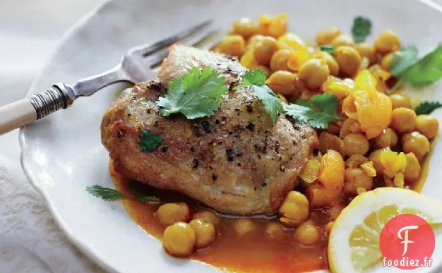 Tajine de Poulet et Pois Chiches