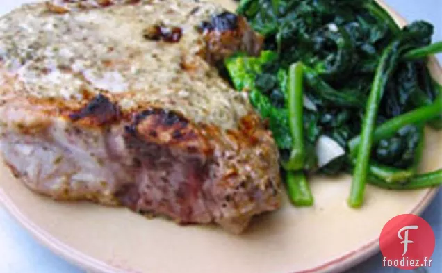 Dîner Ce soir: Côtelettes de Porc Grillées Marinées au Mojo