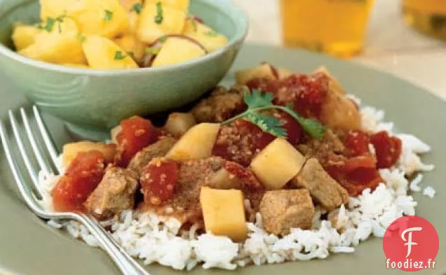 Porc aux Épices Indiennes à la Sauce Tomate