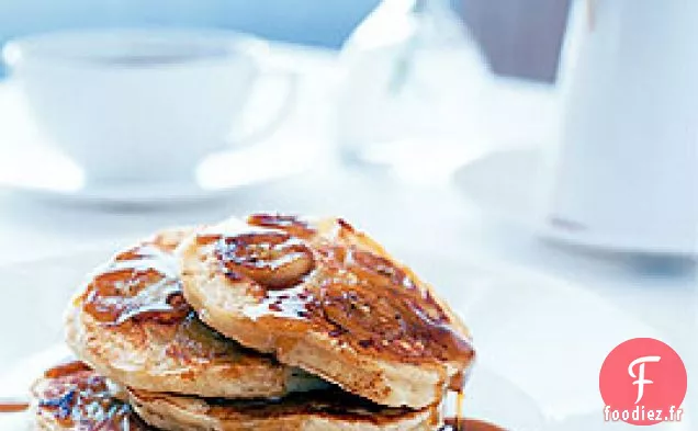 Crêpes au Babeurre aux Bananes Caramélisées