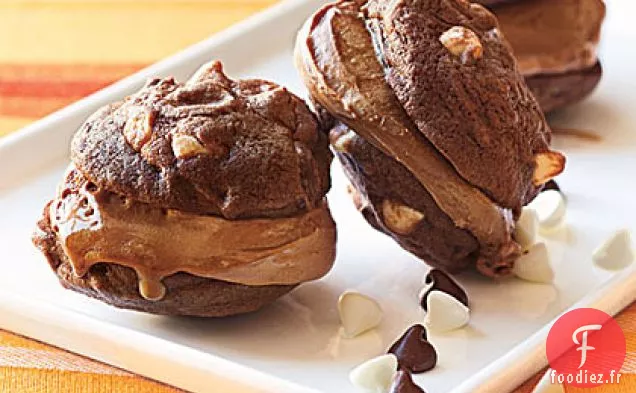 Sandwichs à la Crème Glacée Au Chocolat