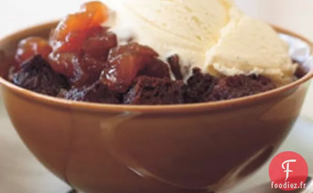 Puddings au Pain d'Épice aux Pommes Confites
