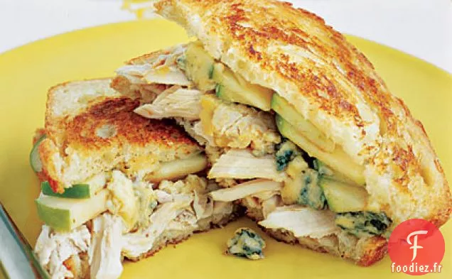 Sandwichs au Poulet au Fromage Fondu