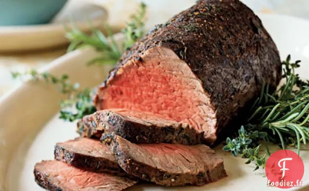 Filet de Rôti de Bœuf au Thym et aux Épices au Jus