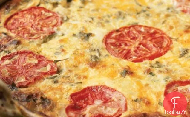 Quiche Sans Croûte de Légumes du Jardin