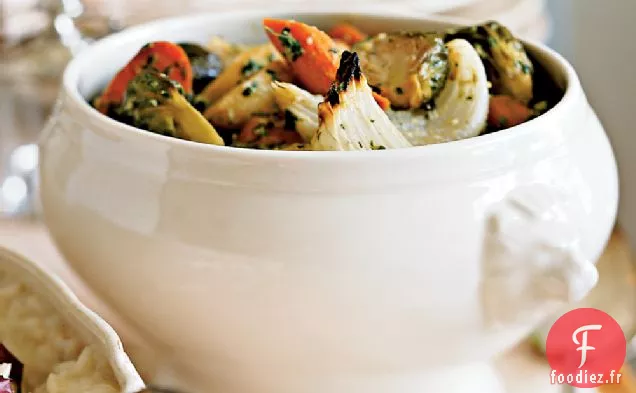 Légumes Racines Rôtis au Pesto de Noix