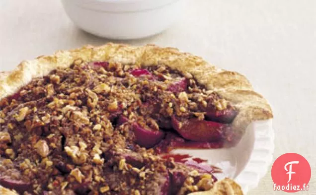 Tarte Streusel aux Prunes au Lait Glacé Citron-Lime