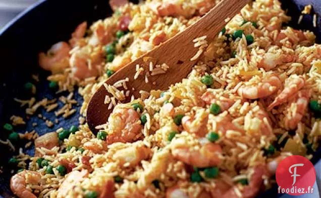 Riz épicé aux crevettes