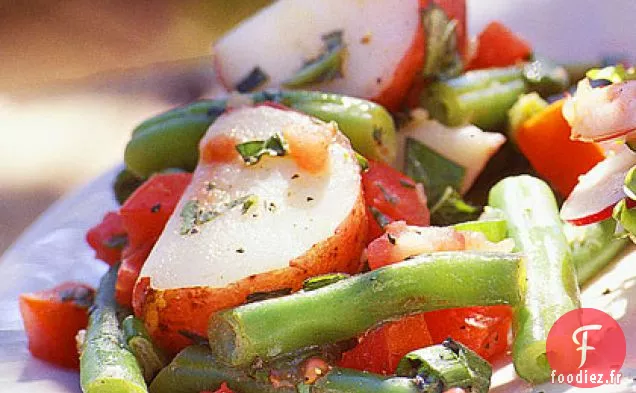 Salade de Pommes de Terre aux Herbes avec Haricots Verts et Tomates